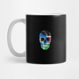 South Sudan Flag Skull - Gift for South Sudanese With Roots From South Sudan Mug